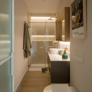 muebles de baño, espacios pequeños